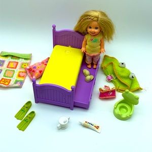 Barbie’s Kelly tooth time, tooth fairy, bed time, and potty training set